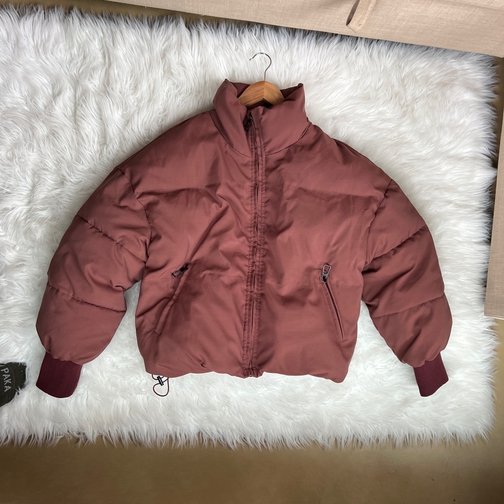Women's Burgundy / Mauve Puffer Jacket